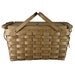 Vintage Oak Weaved Picnic Basket