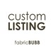 Custom Listing for Jude