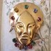 Handsome Vintage Genie Brooch Set with Jewel Toned Rhinestones