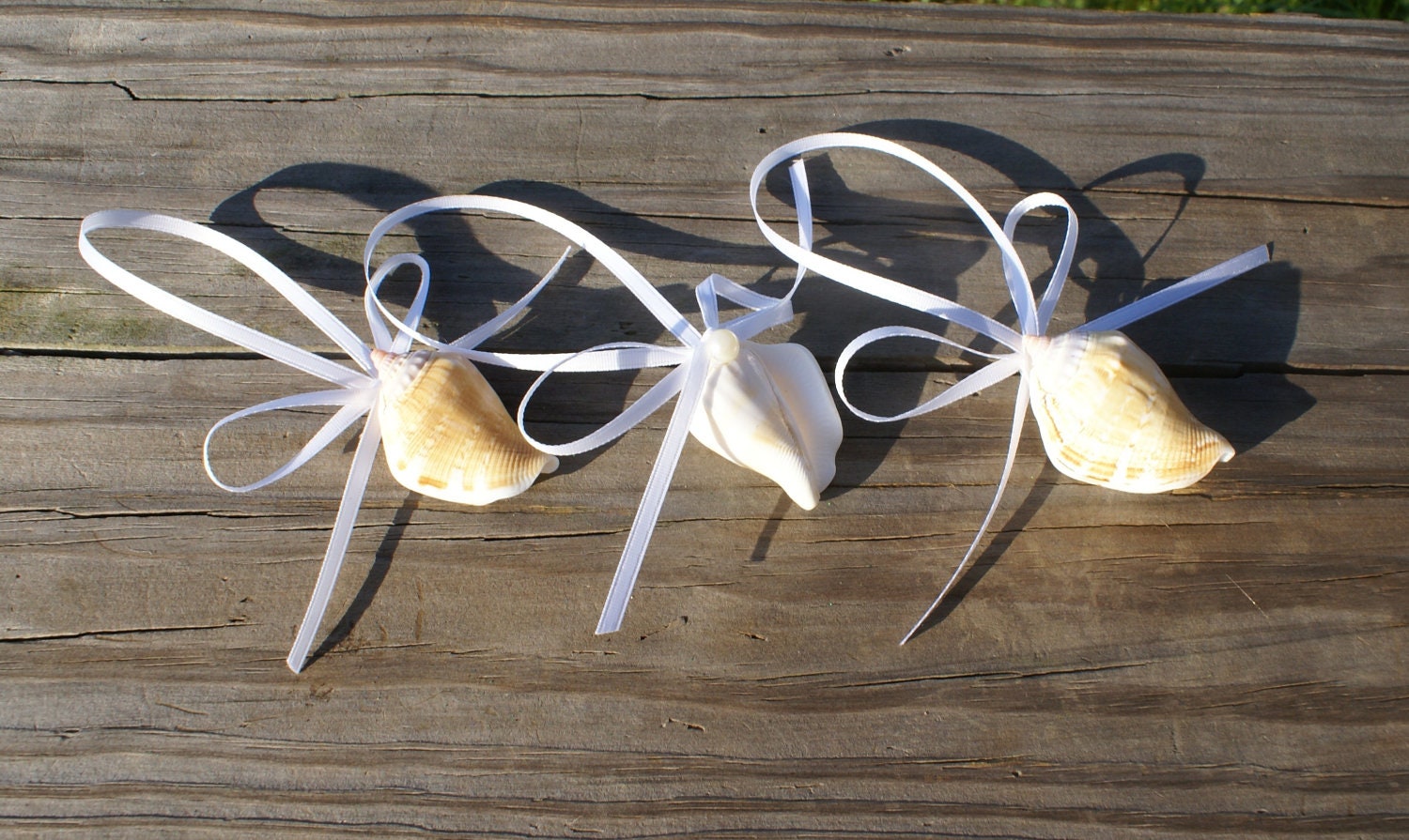 Wedding favors, seashell decoration, wine necklace, sea shell white beige