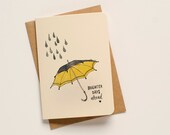 Brighter Days Ahead Umbrella Greeting Card