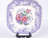 Vintage Spode Mayflower Square Lunch Luncheon Plate 1940's Copeland Porcelain Le Vintage Galleria