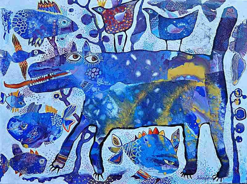 Canvas Art Print Artwork for Children, childrens decor, kids art - Kingdom 16x20" - wall art, home décor, abstract art