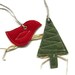 Christmas Gift Tags, Reusable Gift Tags, Rustic Ornaments