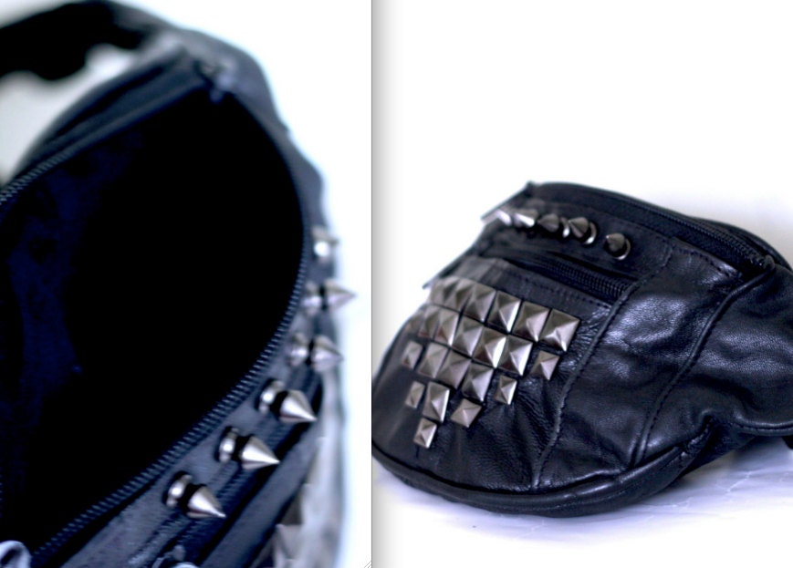 RESERVED Genuine Leather Spiked Fanny Pack