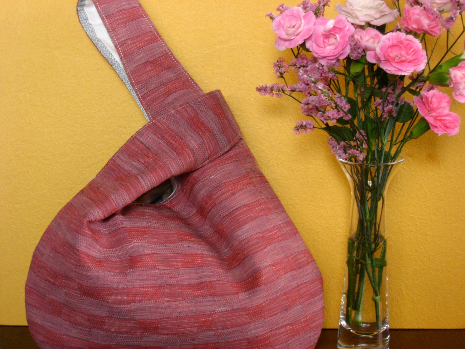Japanese Knot Bag, Vintage fabric tote