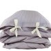 ORGANIC Toddler Bedding set - Stripes - lavender, purple
