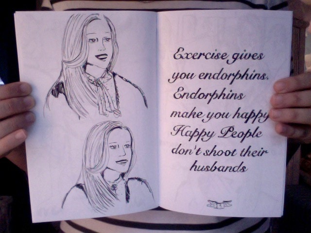 Comic Book Legally Blonde - movie illustration zine comic