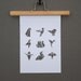 White origami bird A4 papercut