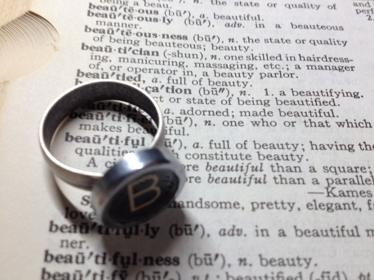 Typecast Rings: B is for Beautiful Beagles, Bears, Beavers & Bicylces