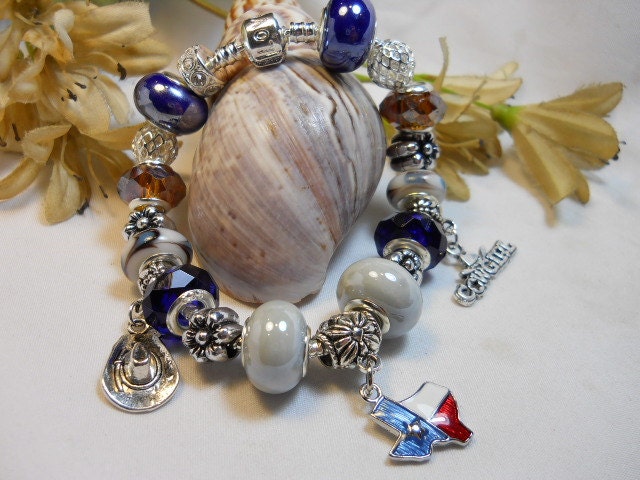 European Bracelet Texas Proud Cowgirl