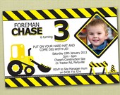 Construction Themed Birthday Invitations - You Print Il_170x135
