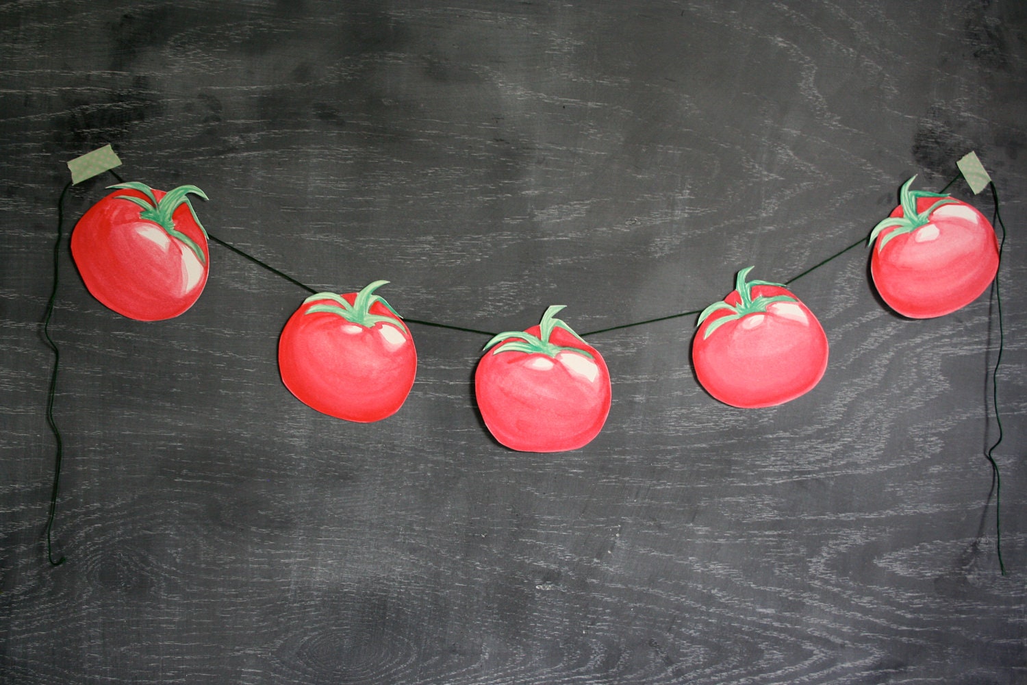 Hand Painted Tomato Garland