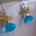 Sky Blue Quartz, Citrine Earrings, Spring Jewelry, Bridal, Gift