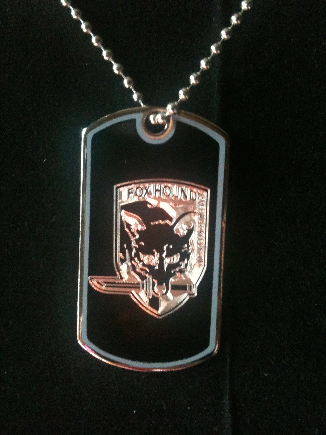 Metal Gear Solid Foxhound Dog Tag Necklace Ver.2