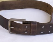Vintage 60s 70s Leather belt