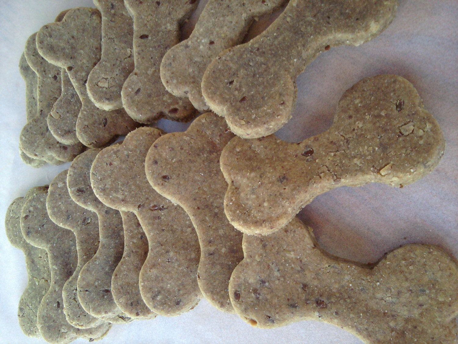 Peanut Butter Dog Biscuit  NO wheat ever Bow-Wowies - Peanut Butter Bone shape