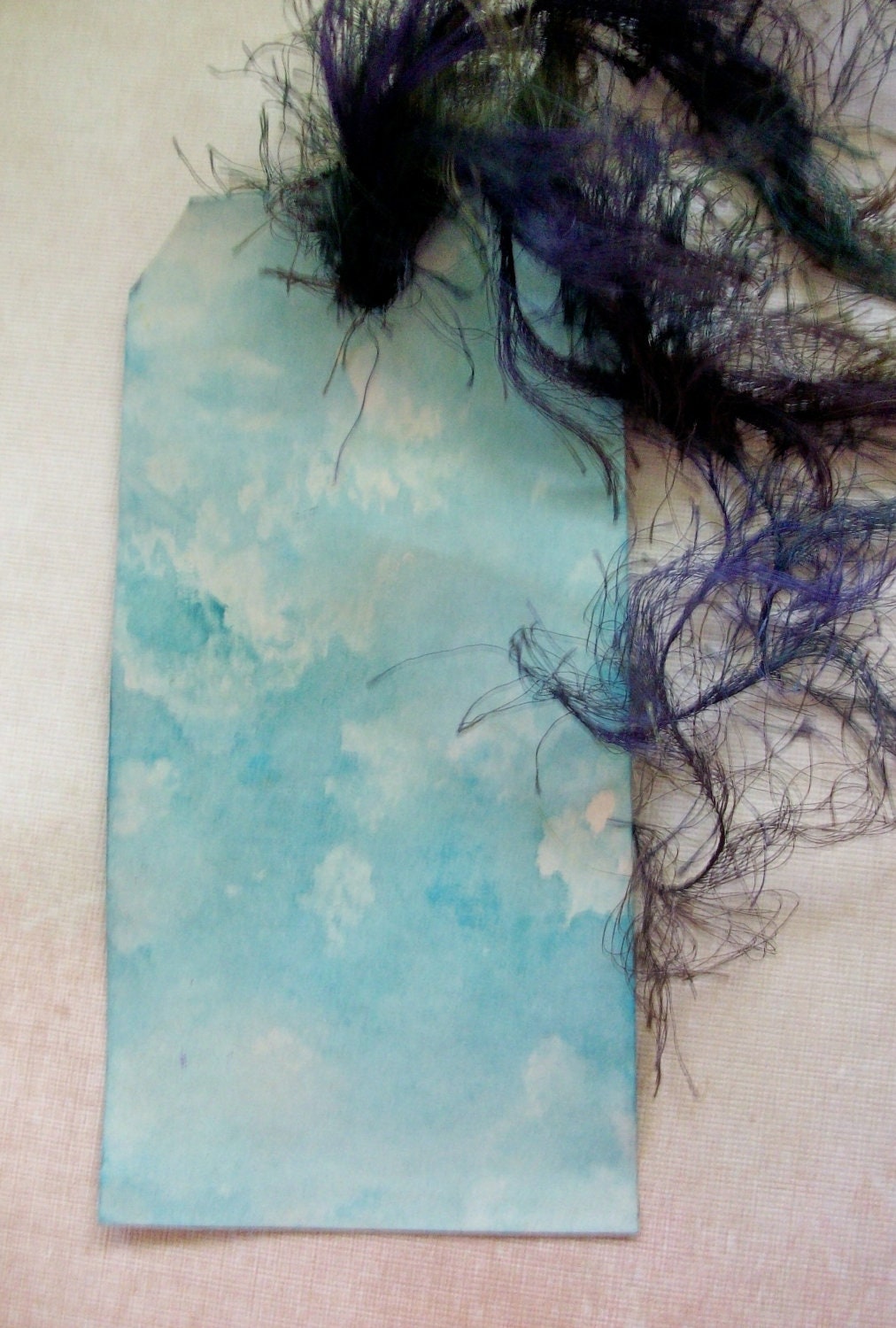 OOAK Collage and Ink Tag / Bookmark "Sing Your Song"