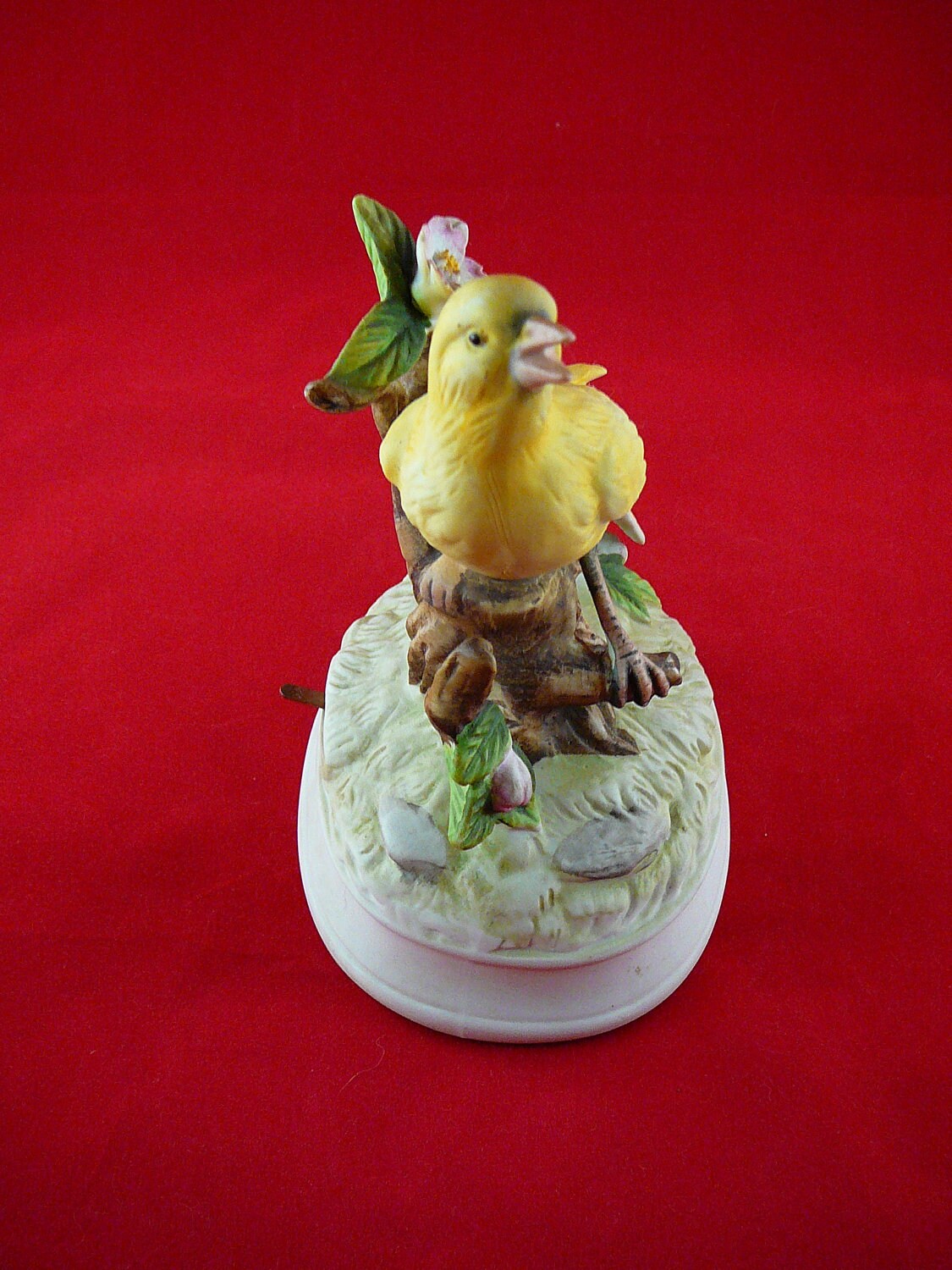 Vintage Gorham Bisque Yellow Bird Music Box Dr Zhivago