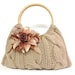 knitted bag purse taupe color hand knitted handbag purse knitted everydag handbag