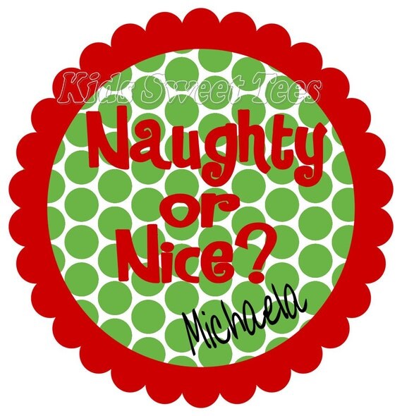 Naughty or nice - digital image Il_570xn