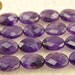 15 inches strand of Amethyst faceted oval bead 10x14mm