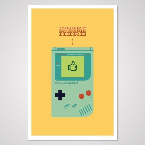 Insert Awesome Here - 12x18 Art Print