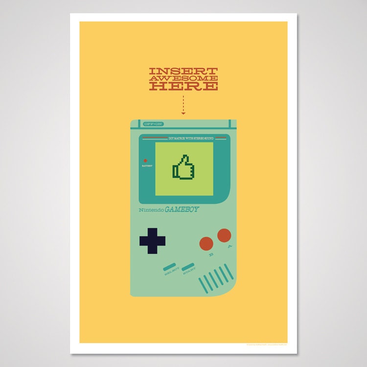 Insert Awesome Here - 12x18 Art Print