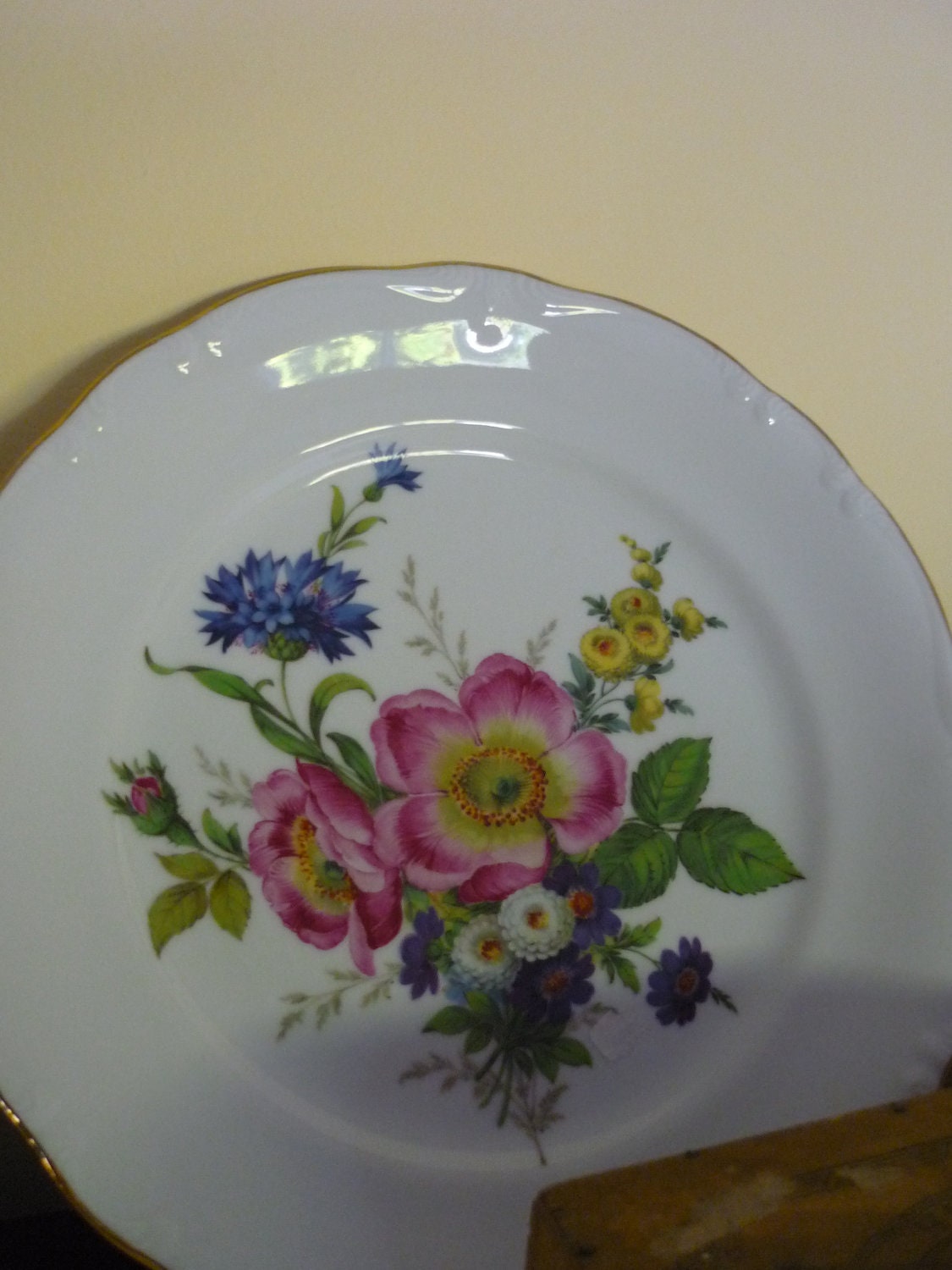 Reserved for Nadia-Vintage Collectable Fine Porcelain Handpainted Plate, Bayreuth Germany