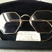 SALE price reduced. vintage antique octagonal spectacles eyeglasses gold filled, hamilton, ohio
