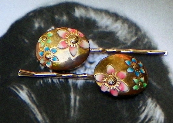 Decorative Spring Bridal Vintage Flower Bobby Pins