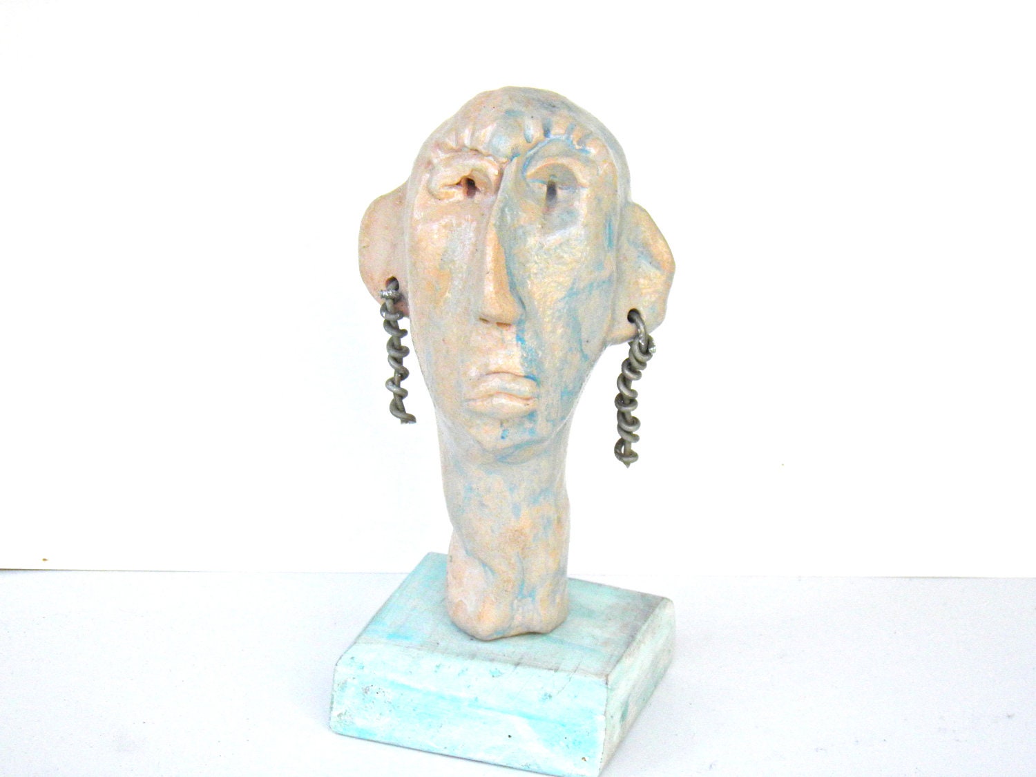 Mr Primitive - Ceramic sculpture desk accessories - Primitive sculpture.
