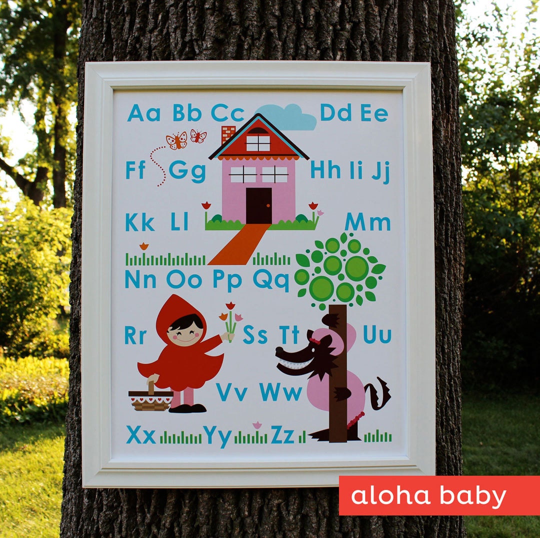 Little Red Riding Hood Alphabet poster
