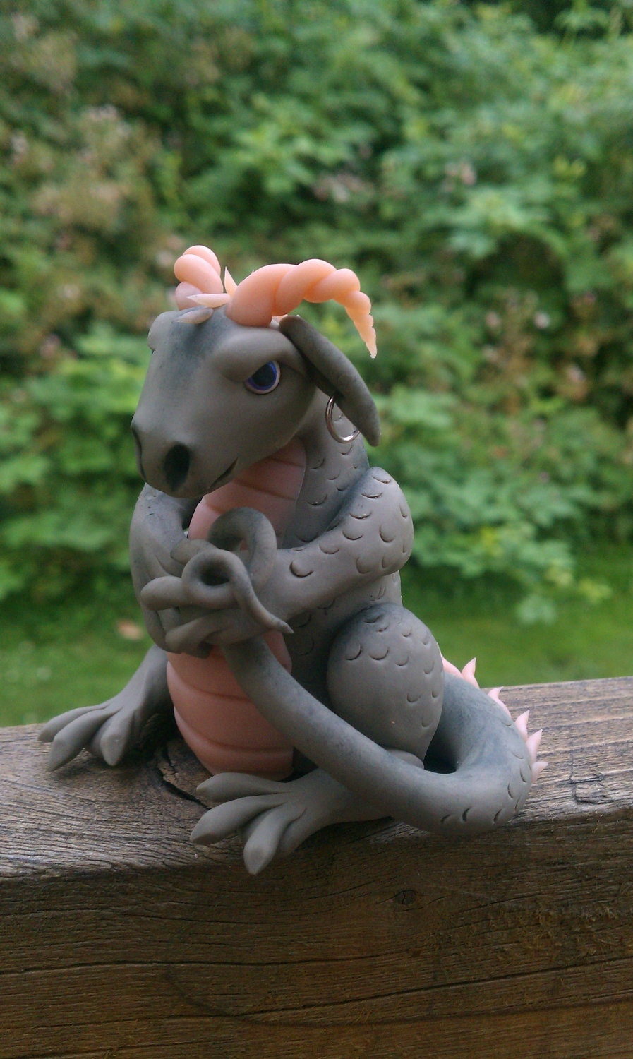 Ooak collectible dragon reserved for Amanda