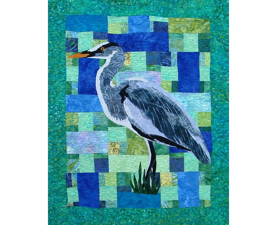 Quilt, Fiber Art, Bird Quilt