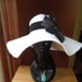 Floppy Sun Hat w/ Flower Appliqué - Women