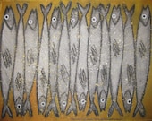 Sardines 11" x 14", oil on canvas