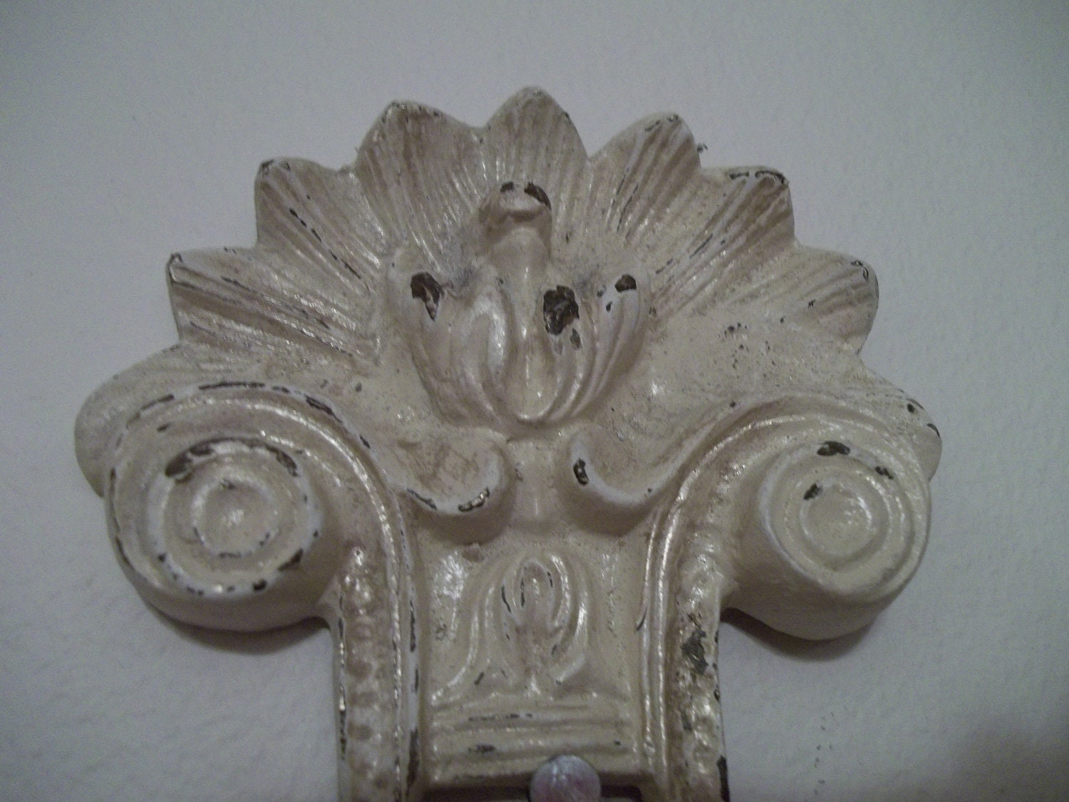 Vintage Shabby Chic Provincial Candle Wall Sconce By Hermina's Cottage