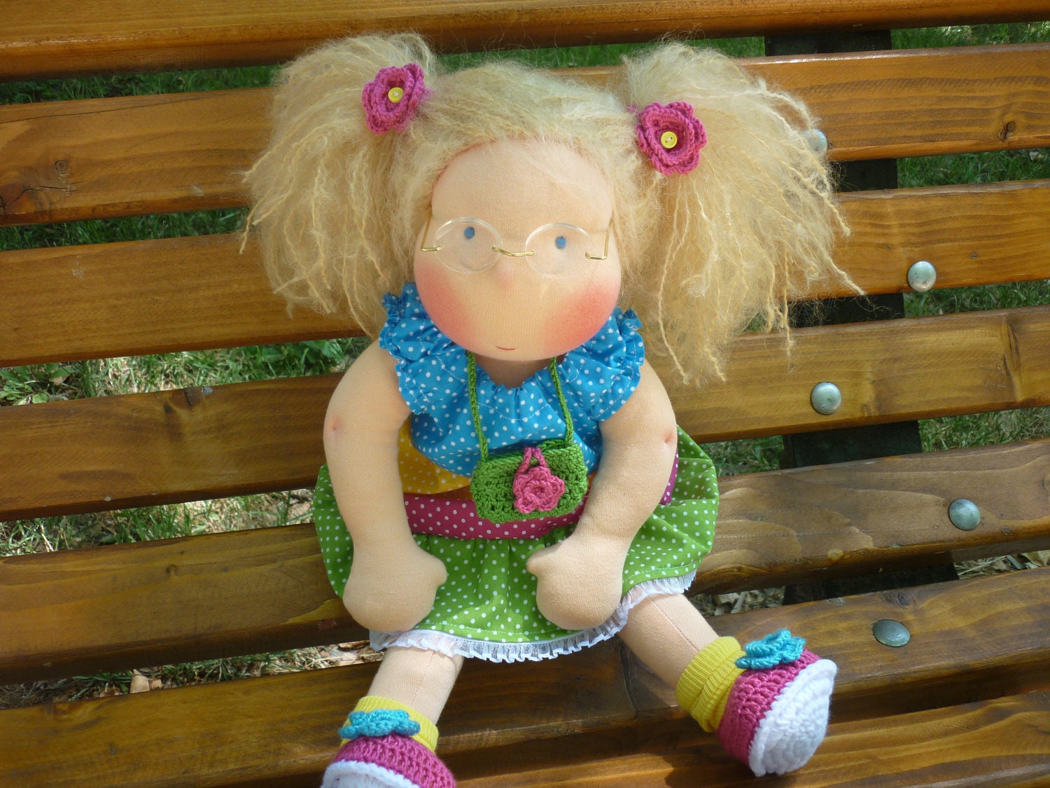 Sarah,17 inch waldorf doll by Rusi Dolls