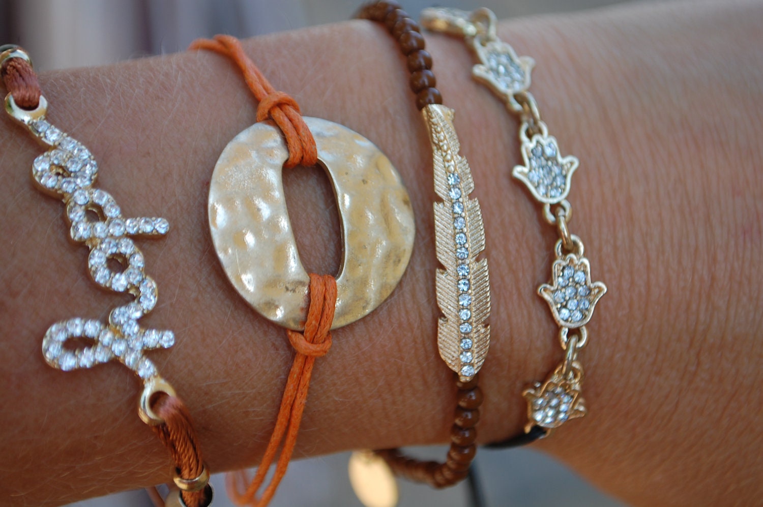 Cord Circle Design Bracelet