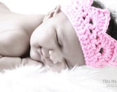 0-3 mo Pretty Pink Princess Crown, Newborn Baby Girl