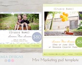 INSTANT DOWNLOAD Mini Marketing psd template