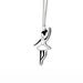hand painted illustration on shrink plastic jewelry - Ballerina