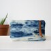 zippered wallet, reverse tie dye