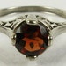 Victorian Garnet and Silver Ring