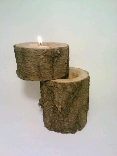 Valentines Day Ring Proposal Box, Ring Bearer Box, Jewelry Box, Rustic Log Tealight Candle Holder