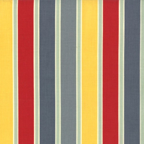 Moda - Salt Air  by Cosmo Cricket - Deck Chairs Stripe in Summer - 1 yard