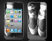 Ballet Pointe Shoes - Apple iPod Touch 4 4th Gen Vinyl Decal Wrap Skin Sticker Cover - ballerina dancer - Free Shipping -  NOT a HARD CASE