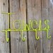 Wall Hook/ Lime Green/ Bath Towel/ Robe Wall Hook/ Shabby chic/ Bathroom Fixture/