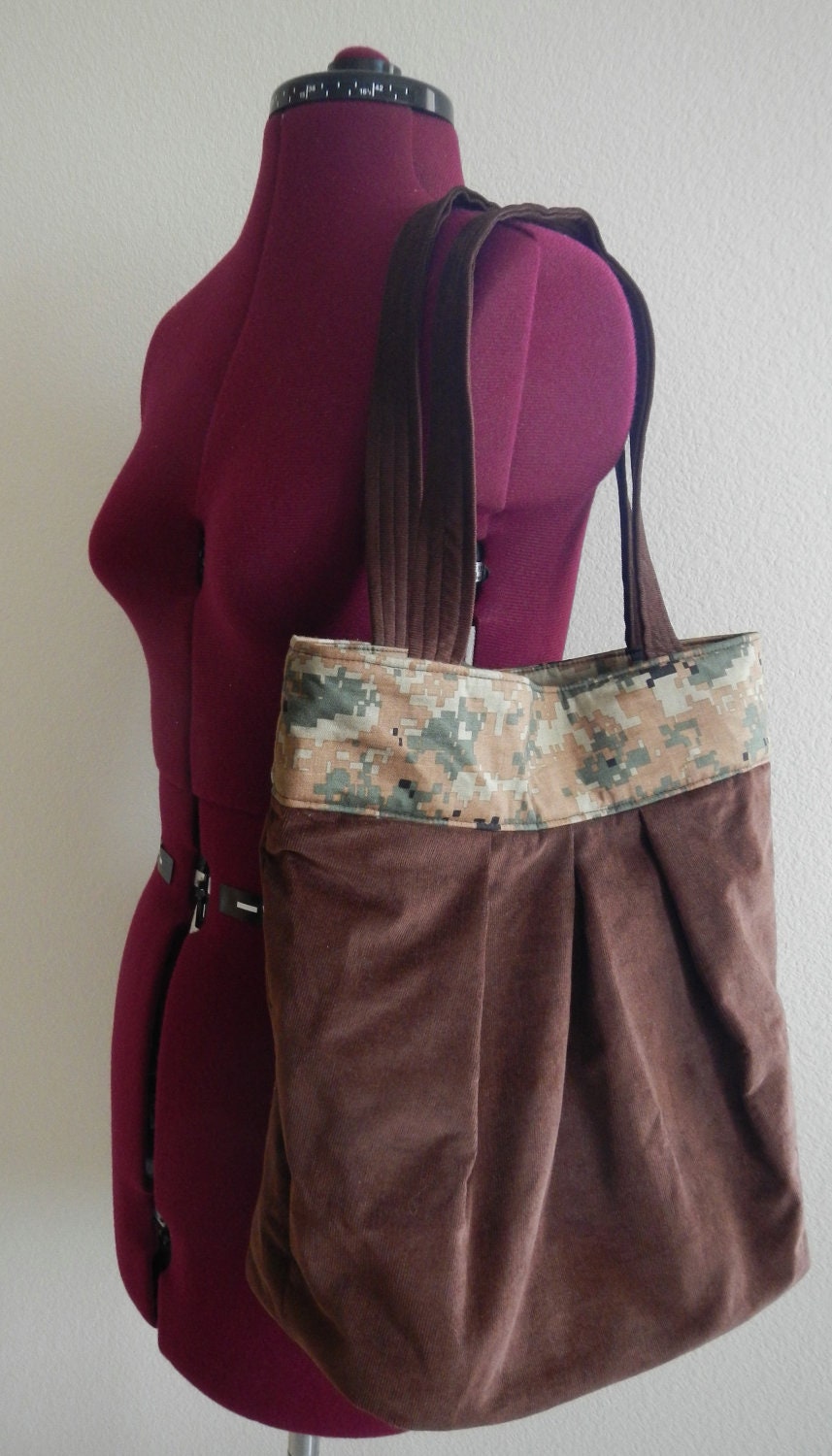 USMC Woodland Corduroy Tote